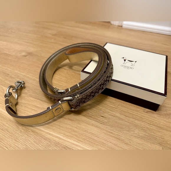 NWOT Coach Signature Large Dog Leash - Picture 1 of 5